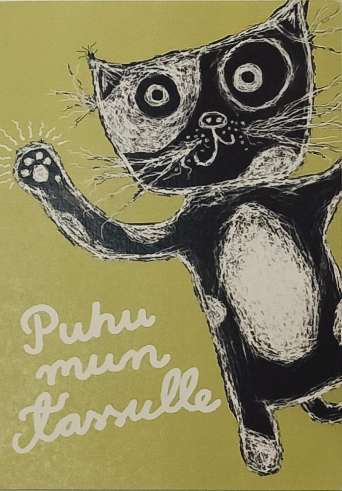 Puhu tassulle -postikortti